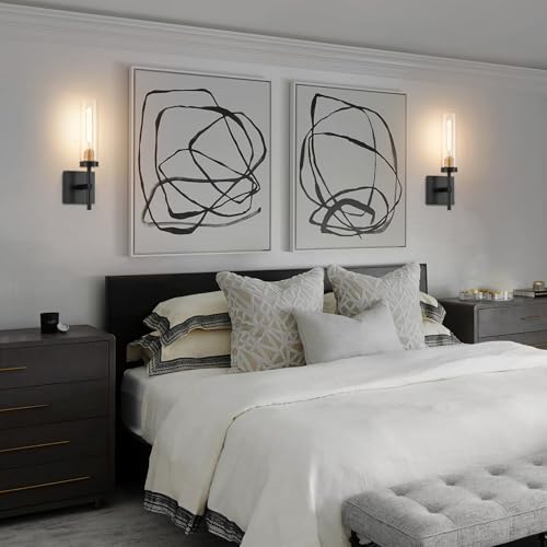 Wireless Wall Sconces with Remote Control (2 Count)