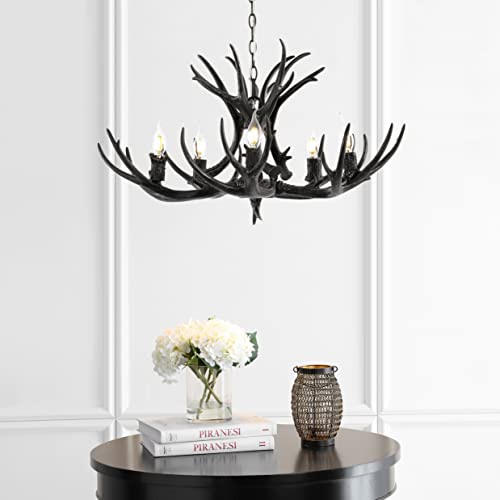 Eldora 5 Light Resin Antler Chandelier 30"