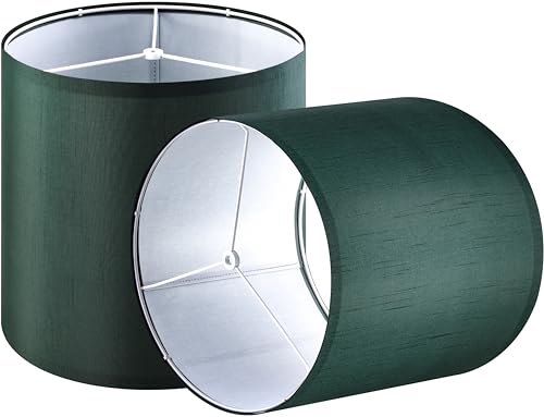 Small Drum Lampshades Dark Green (2 Count)