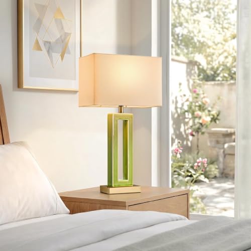 22" Modern Ceramic Table Lamps Set of 2 (2 Count)