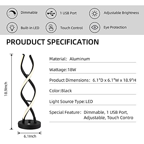 LED Modern Table Lamp