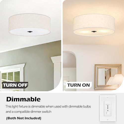 12.6 Inch Flush Mount Ceiling Light 2