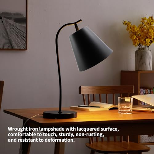 2PCS Black Barrel Metal Lampshade (2 Count)