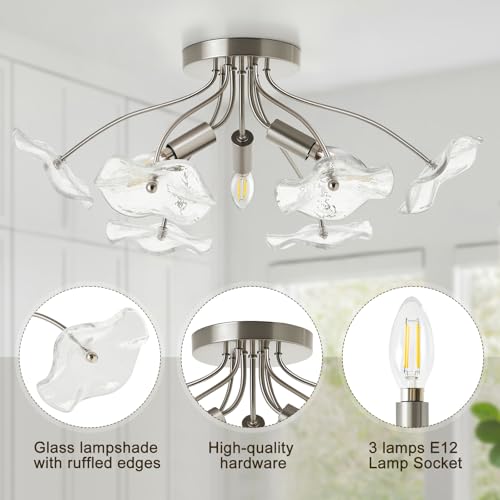 Semi Flush Mount Ceiling Light Fixture