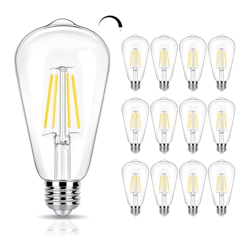 12 Pack 4000K Cool White Dimmable LED Light Bulbs 40W Equivalent (12 Count)