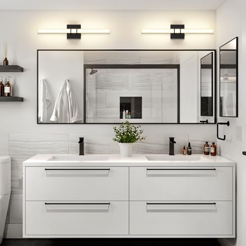 Modern Black Vanity Light Bar 24 Inch