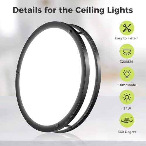 Dimmable Flush Mount LED Ceiling Light