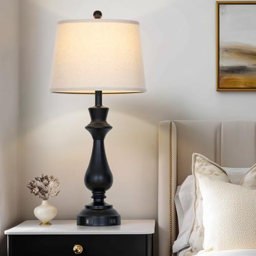 Modern Black Table Lamp for Living Room