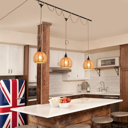 3 Light Hanging Light with Plug in Cord