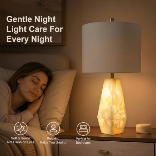 Alabaster Table Lamps Set of 2 (2 Count)