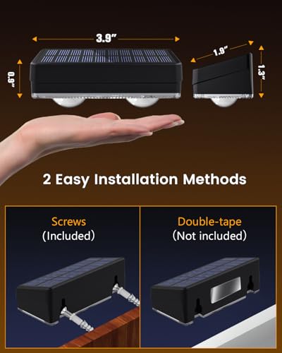 Solar Fence Lights Outdoor Waterproof (12 Count)