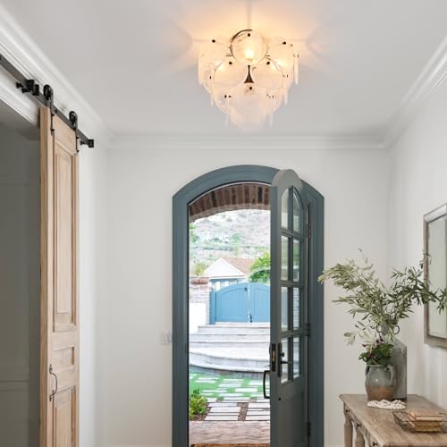 Modern Flush Mount Glass Ceiling Light