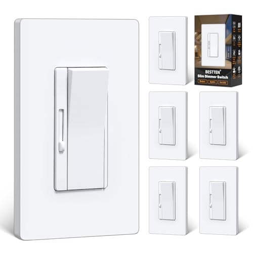 6PK Slim Dimmer Light Switch (6 Count)