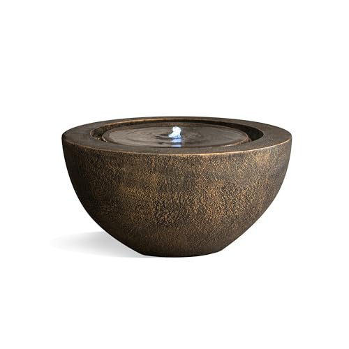 20" Round Sphere Water Fountain with LED Light