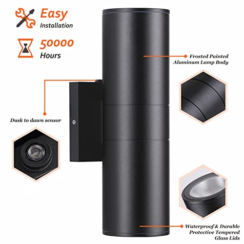 Dusk to Dawn Outdoor Lighting Sensor Wall Lights 1 Pack