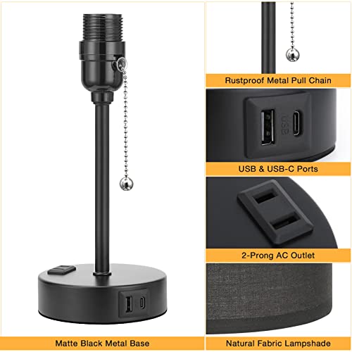 Small Bedside Table Lamp for Bedroom
