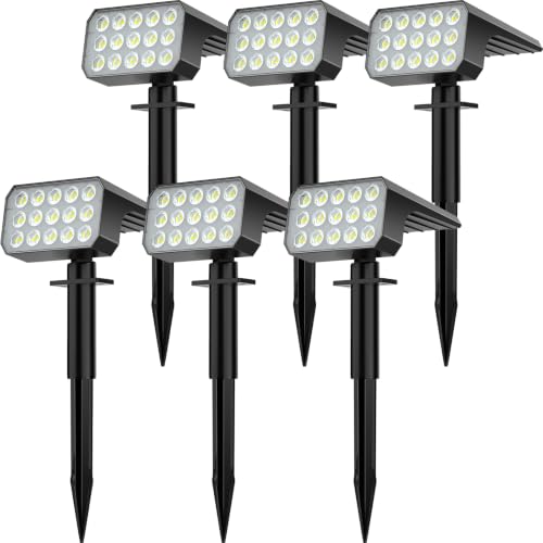 Solar Spot Lights Outdoor Waterproof IP67 (6 Count)