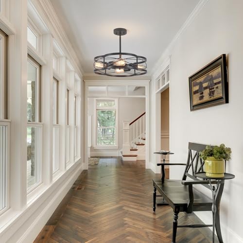 Black Semi Flush Mount Ceiling Lights