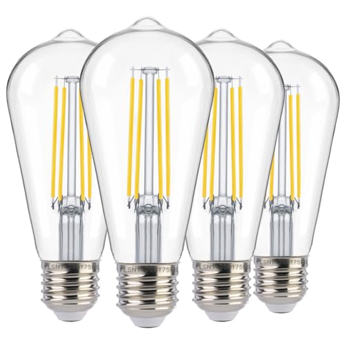 Dusk to Dawn Outdoor Sensor ST19 LED Edison Bulb (4 Count)