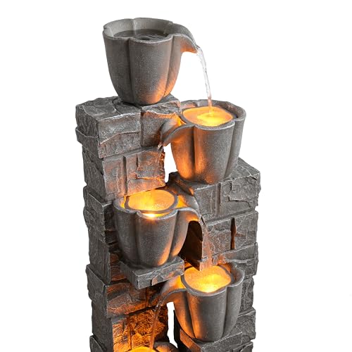 Solar Powered Water Fountain Outdoor