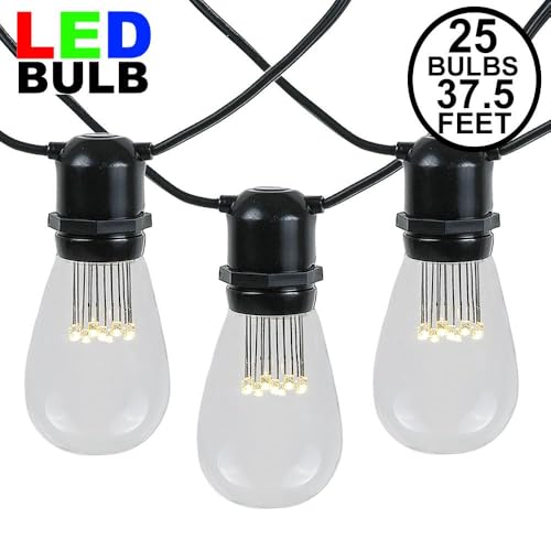 37.5 Foot S14 LED Edison Outdoor String Lights