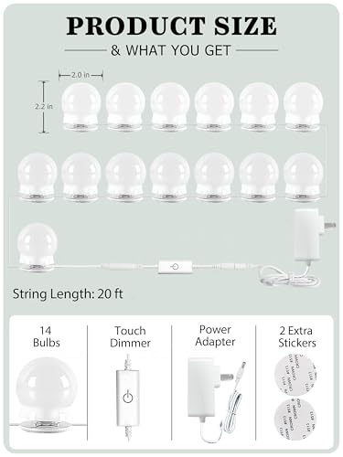 14 Bulb Vanity Lights for Mirror