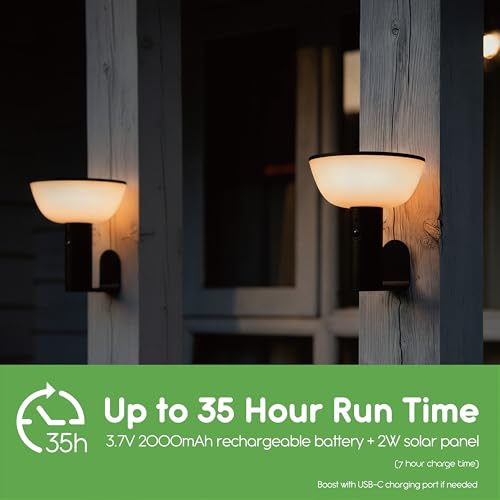 Solar Wall Lights (2 Count)