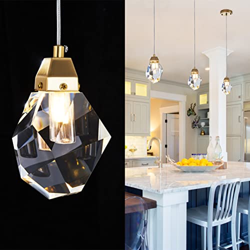 1 Light Crystal Pendant