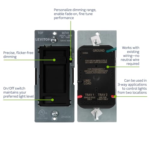 SureSlide LED Advanced Dimmer Switch for 150W Dimmable LED