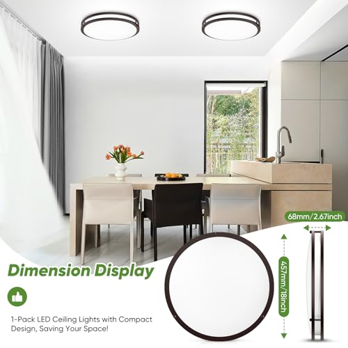18inch LED Flush Mount Ceiling Light