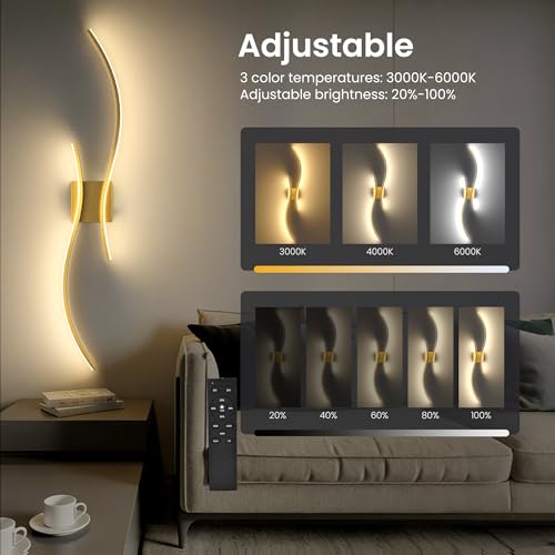 10000mAh Battery Operated Wall Sconces Set of 2 (2 Count)