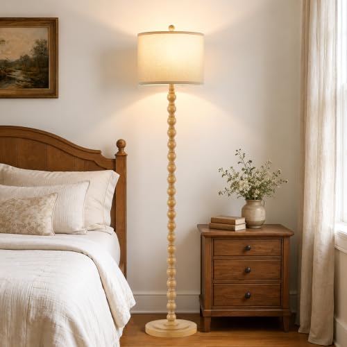 Rustic Floor Lamp for Living Room (Brown)