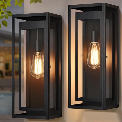 19" Large Outdoor Wall Light Fixtures (2 Count)
