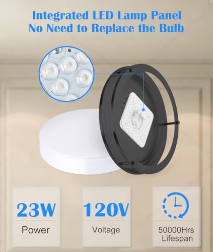 Black Flush Mount Ceiling Light