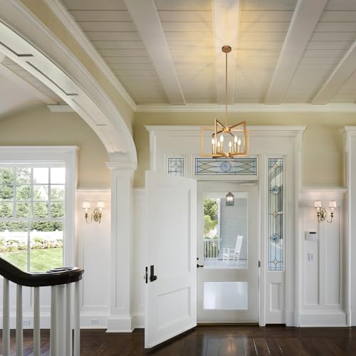 6 Light Gold Pendant Light