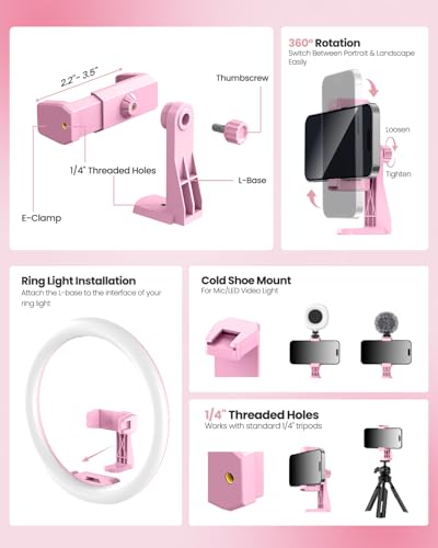 12'' LED Ring Light with 62'' Tripod Stand