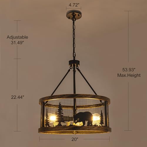 Rustic Chandeliers for Dining Room