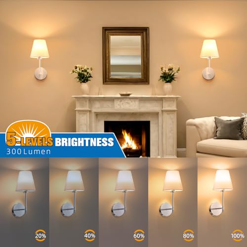 14.5 inch Battery Operated Wall Sconce Set of 2 (2 Count)