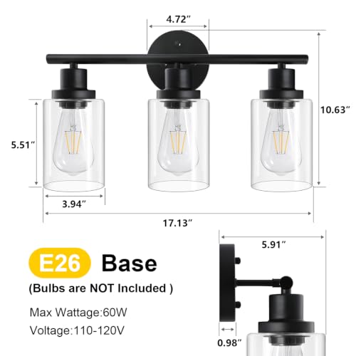 2 Pack Modern Bathroom Light Fixtures (2 Count)