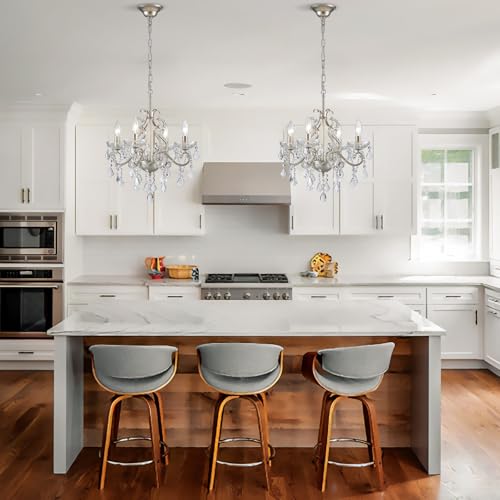 Crystal Chandelier Light Fixture (4 Count)