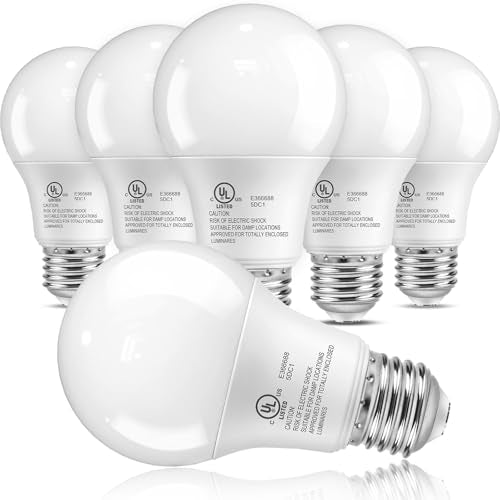 6 Pack A19 LED Light Bulbs (6 Count)