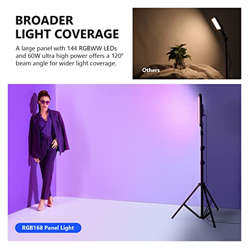 RGB168 18.3" RGB LED Video Panel Light with App Control (2 Count)