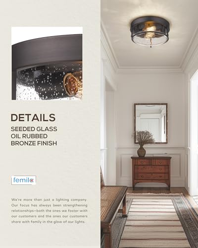 Farmhouse Flush Mount Ceiling Light