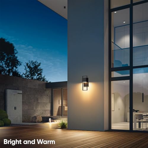 2 Pack Modern Outdoor Wall Lights (2 Count)