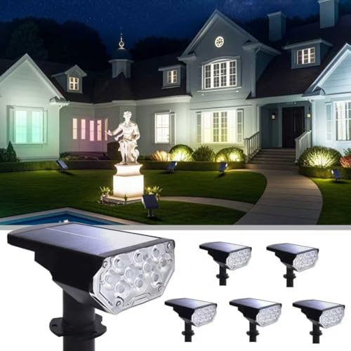 6 Pack Solar Spot Lights Outdoor Waterproof (6 Count)