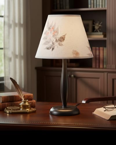56038 Empire Uno Lamp Shade in White with Petal Paper