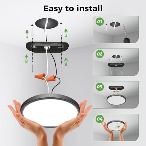 2Pack LED Ceiling Light Fixture 6.5 Inch (2 Count)