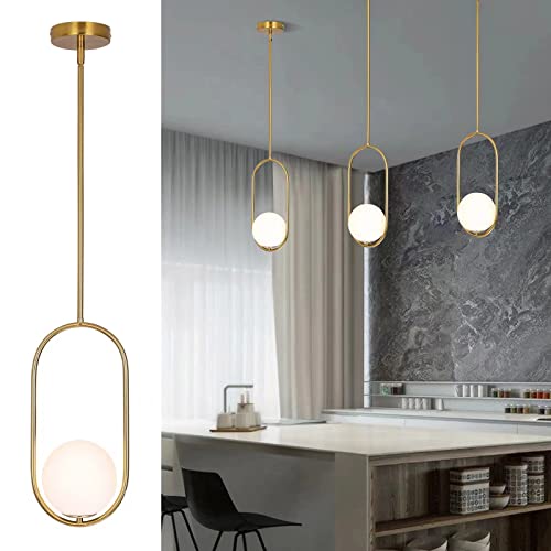 Modern Pendant Lighting Gold Globe Pendant Light Fixture