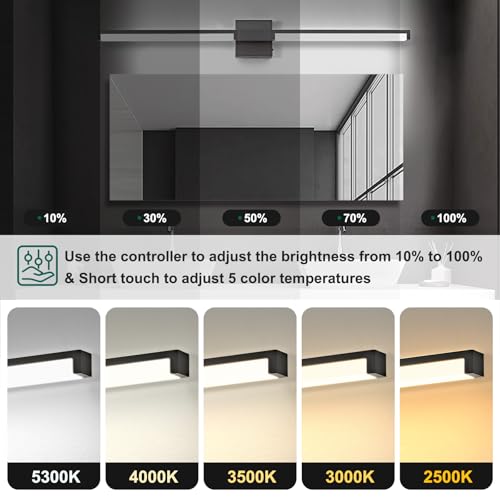 Modern Bathroom Light Fixtures Over Mirror