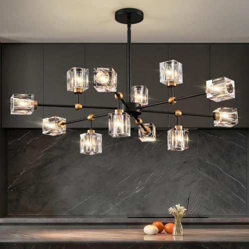 Sputnik Crystal Chandelier with 12